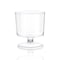Smarty Had A Party 2 oz. Clear Round Plastic Disposable Mini Wine Glasses (480 Glasses), 480PK 2665-CASE - alternate 1